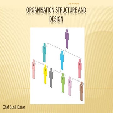 Organisation structure and design 