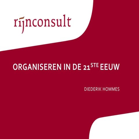 Organiseren in de 21e eeuw