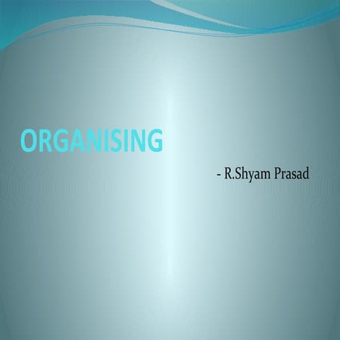 Management Organizing
