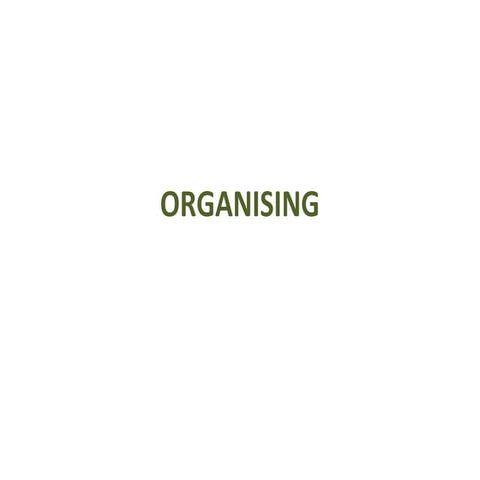 Organising