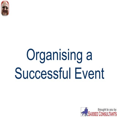 Organising a successful event