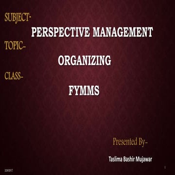 Organizing Function of Management