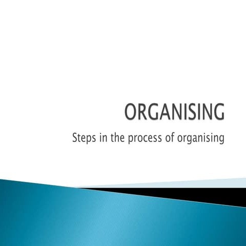 Organising( power point presentation)