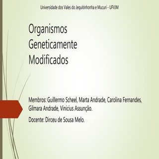 Organismos geneticamente modificados