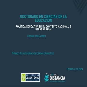 Organismos internacionales yate ferdinan