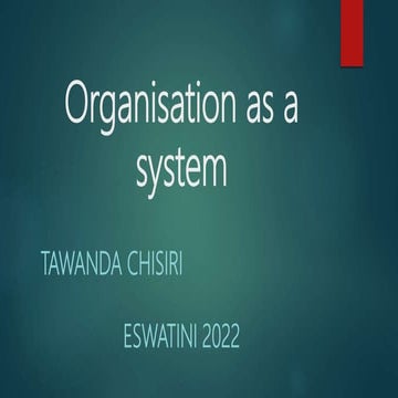ORGANISTION AS A SYSTEM .pptx
