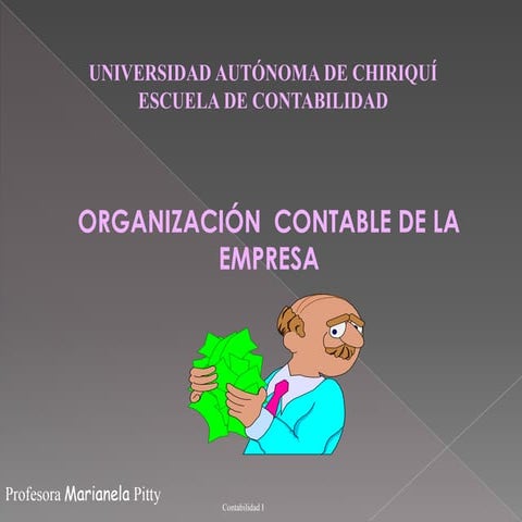 Organización contable de la empresa ppt mejorado | PPTX