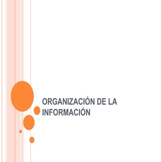 Organización De La Información