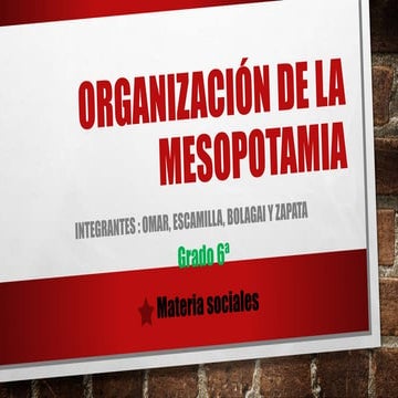 Organización de la mesopotamia2
