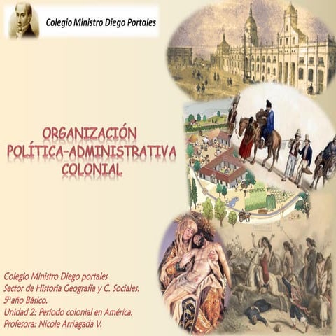 Organización y economía colonial, clase 6 y7.