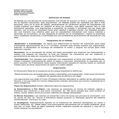 Organizacion de debate