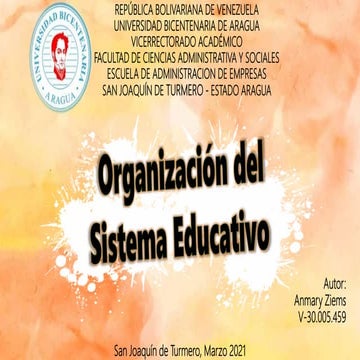 Organización del Sistema Educativo .pptx