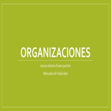 Organizaciones