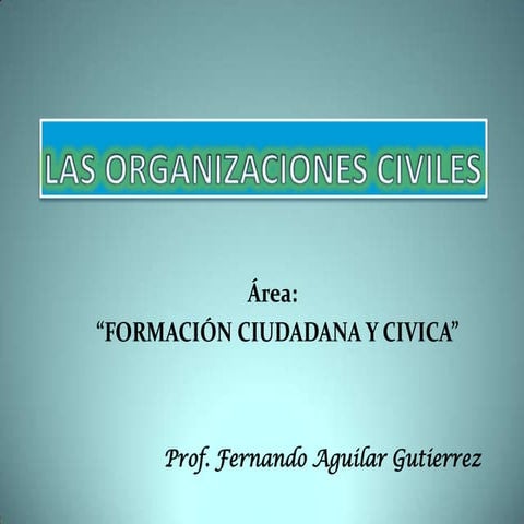 Organizaciones civiles