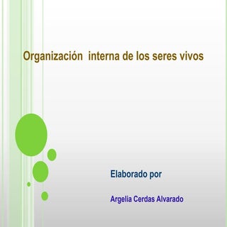 Organizacion interna de los seres v...