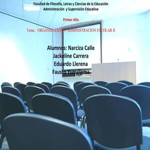 Organizacion y administracion escolar ii