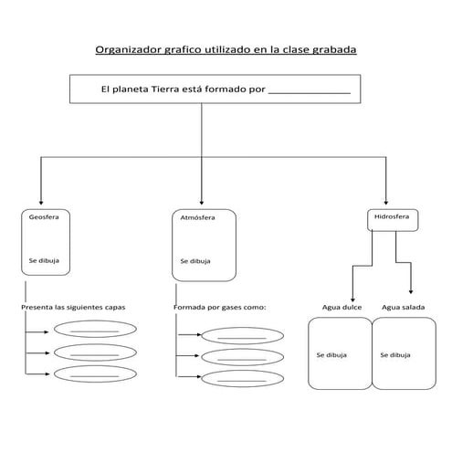 Organizador grafico utilizado en la clase grabada