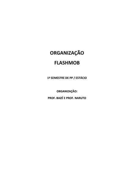 Organização FM - 1º Semestre de PP