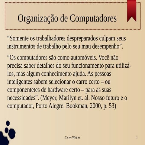 Organização de computadores