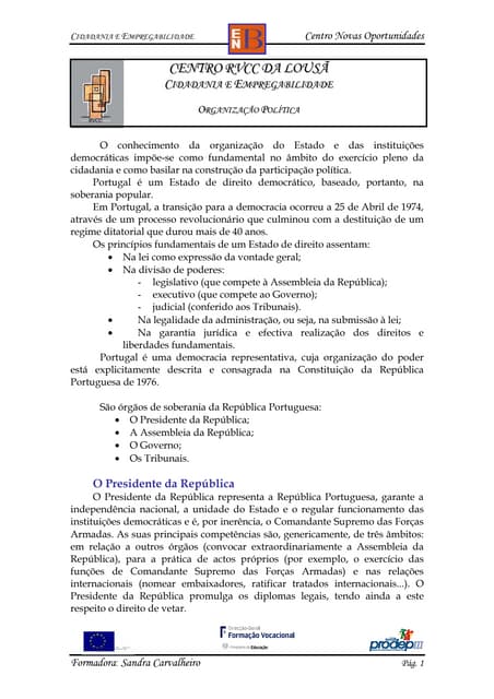 Organização do estado