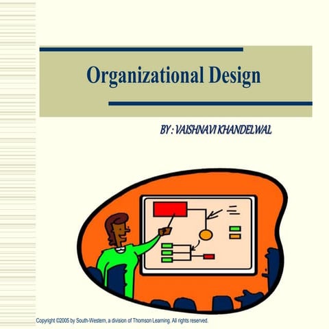 Organizational design ppt by vaishnavi khandelwal 