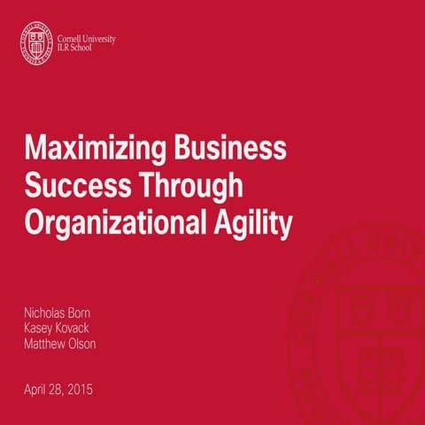 Maximizing Business Success Through Organizational Agility