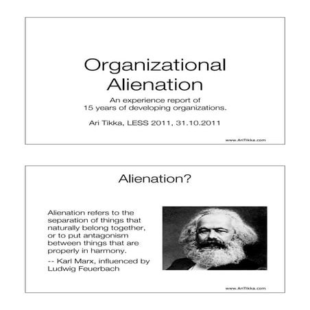 Organizational alienation