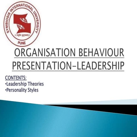 Organizational behavior