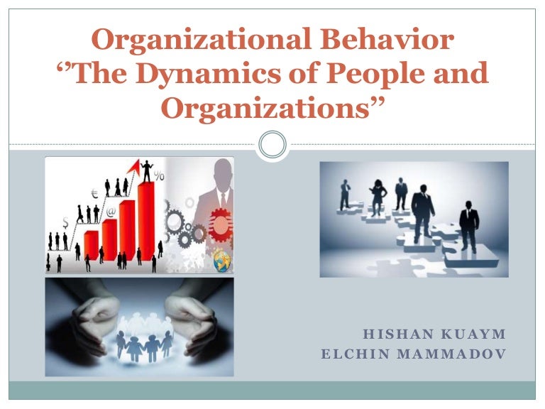 Organizational behavior the dynamics of people and organizations