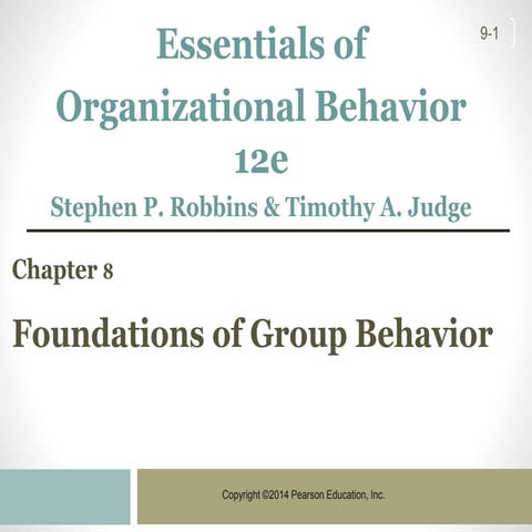 Organizational behavior chapter 8
