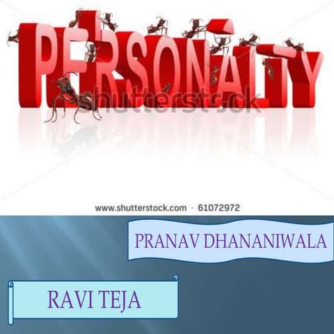 Organizational behaviour personality