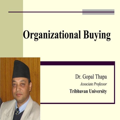 Organizational buyig