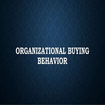 Organizational buying behavior.pdf
