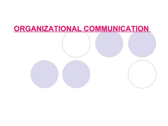 Communication Flows in an Organization | PPT