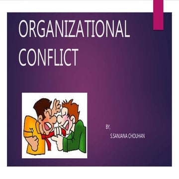 Organizational conflict