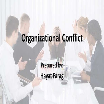 Organizational Conflict 