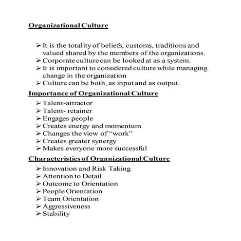 Organizational culture