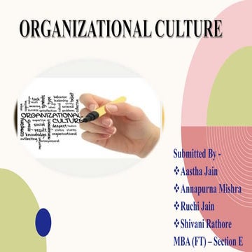 Organizational Culture 