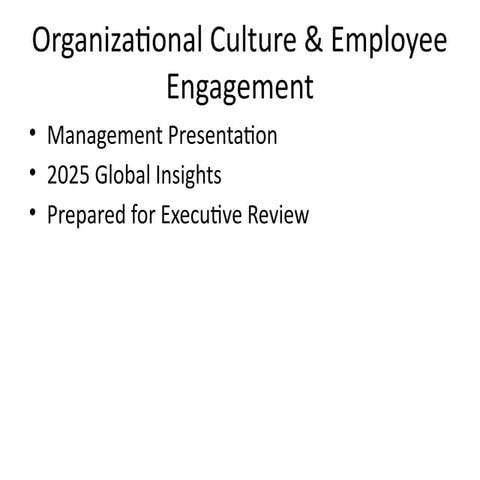 Enhancing Organizational Culture to Boost Employee Engagement and ...