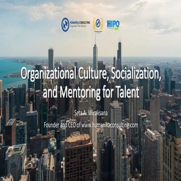Organizational culture for talent 