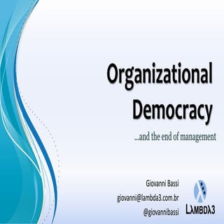 Organizational democracy (Scrum.org...