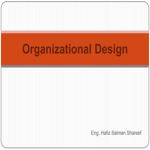 Organizational design