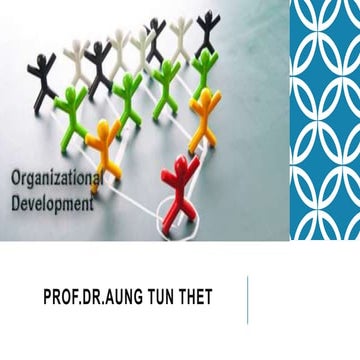Organizational Development by Prof. Dr. Aung Tun Thet