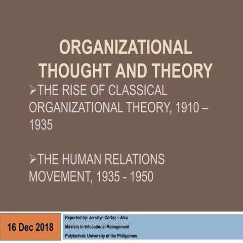 Organizational development report 12.16.18