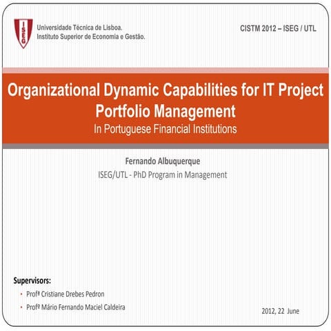 Dynamic Capabilities for IT Project Portfolio Management