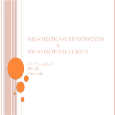 ORGANIZATIONAL EFFECTIVENESS &ORGANIZATIONAL CLIMATE.pptx
