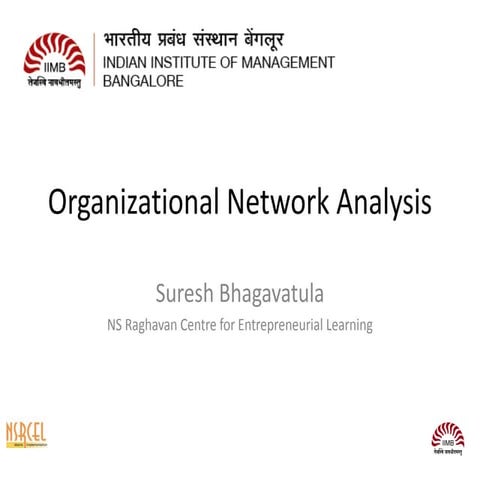 Organisational Network Analysis
