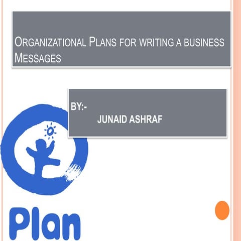 Organizational Plans for Writing a Business Messages