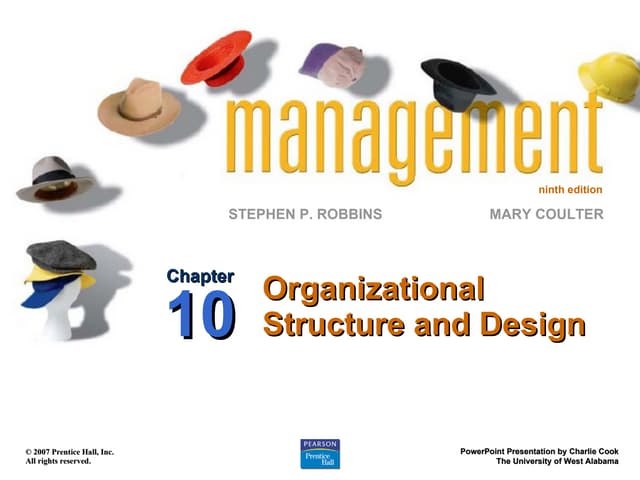 Organisational designs and structures, traditional & contemporary ...