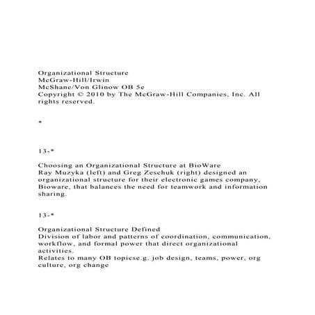 Organizational StructureMcGraw-HillIrwinMcShaneVon G.docx